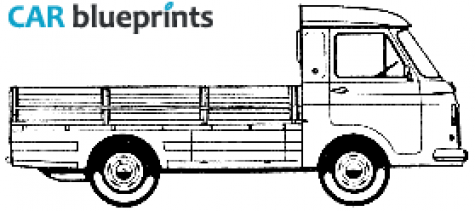 1968 Fiat 238 Pick-up blueprint