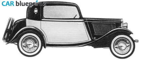 1932 Fiat 508 Ballila Fixed Head Coupe blueprint