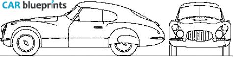 1952 Fiat 8V "Otto Vu" Coupe blueprint