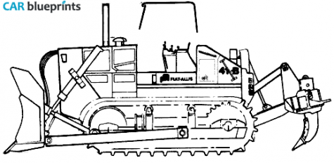 1974 Fiat Allis 41B Tractor blueprint