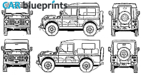 1976 Fiat Campagnola II SUV blueprint