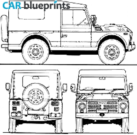 1981 Fiat Campagnola LWB SUV blueprint