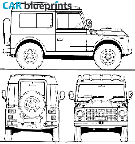 1981 Fiat Campagnola SWB SUV blueprint