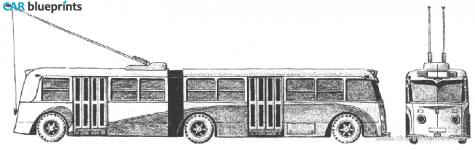 1947 Fiat Gelenkobus Bus blueprint