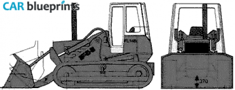 Fiat Hitachi FL145 Tractor blueprint