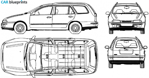 1995 Fiat Marea Weekend Wagon blueprint