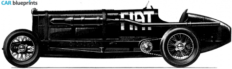 1924 Fiat Mephistopheles 217L OW blueprint