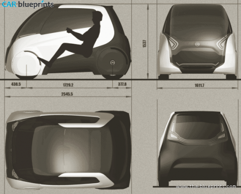 Fiat Mio Hatchback blueprint