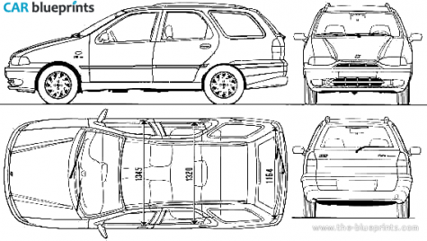 1997 Fiat Palio Weekend Wagon blueprint