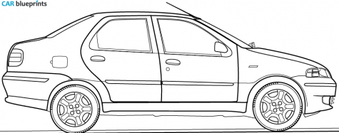 2004 Fiat Petra Sedan blueprint