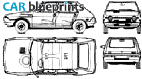 1978 Fiat Ritmo 75 CL Hatchback blueprint