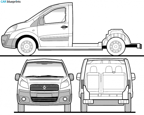 2008 Fiat Scudo Truck blueprint