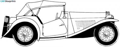 1936 Fiberfab Migi Cabriolet blueprint