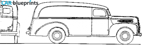 1946 Ford 1 ton Panel Van blueprint