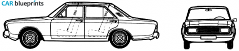 1977 Ford Taunus 17M P7 B Sedan blueprint