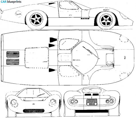 1968 Ford 3L Coupe blueprint