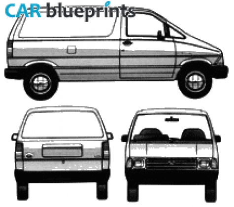 1986 Ford Aerostar Van blueprint