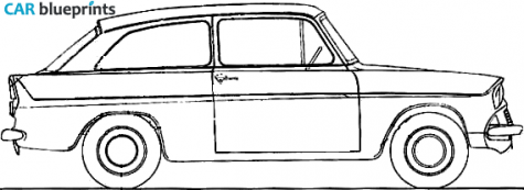 1961 Ford Anglia 105E Touring Saloon Conversion Wagon blueprint