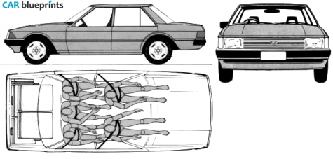 1979 Ford Falcon XD GL Sedan blueprint