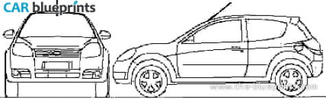 2011 Ford Ka (Brazil) Hatchback blueprint