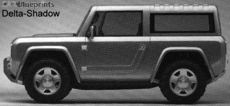 2005 Ford Bronco Concept SUV blueprint