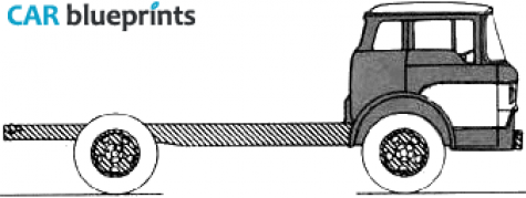 1958 Ford Cab Forward Truck blueprint