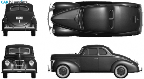 1940 Ford  Coupe blueprint