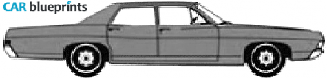 1968 Ford Custom Sedan blueprint