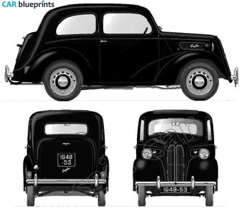 1948 Ford Anglia E494A 2-door Sedan blueprint