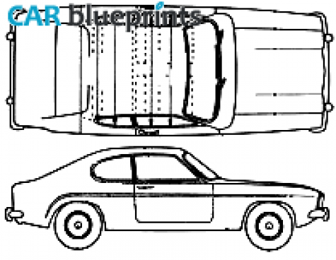 1969 Ford Capri Mk I Coupe blueprint