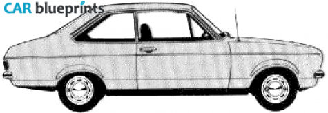 1978 Ford Escort GL 2-door Sedan blueprint