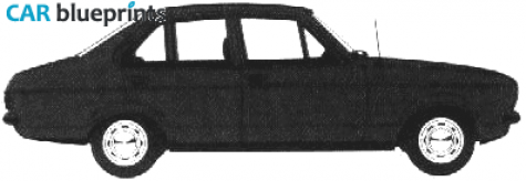 1978 Ford Escort GL Sedan blueprint