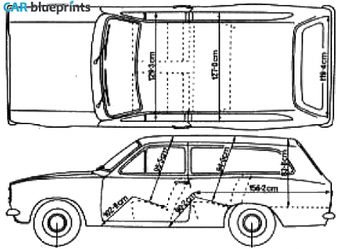 1972 Ford Escort Mk I Estate Wagon blueprint