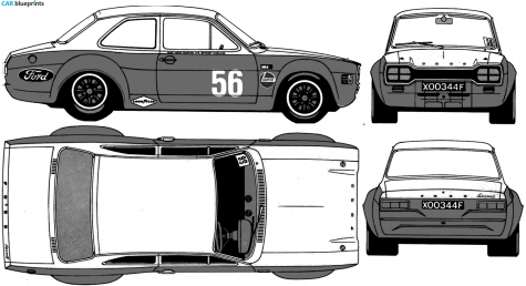 1968 Ford Escort Mk I Lotus Twin Cam Coupe blueprint