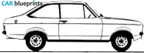 1978 Ford Escort MkII 2-door Sedan blueprint