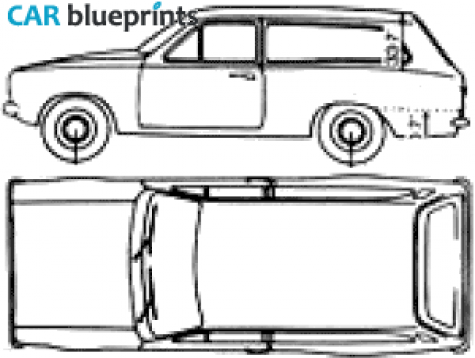 1979 Ford Escort Mk II Estate Wagon blueprint