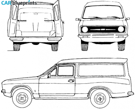 1978 Ford Escort Van blueprint