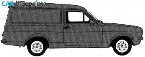 1978 Ford Escort L Van blueprint