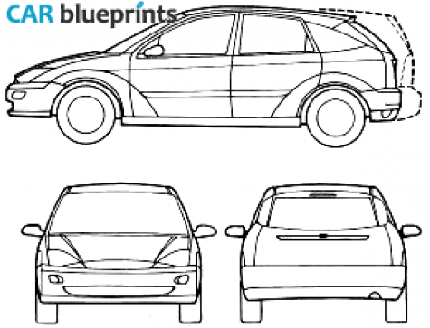 1999 Ford Focus Hatchback blueprint