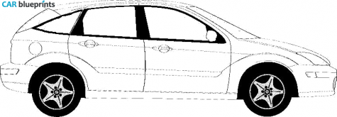 2004 Ford Focus 5-door Hatchback blueprint