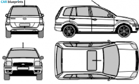 2003 Ford Fusion Hatchback blueprint