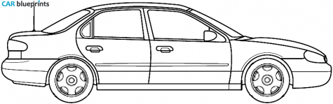 1996 Ford Mondeo Sedan blueprint
