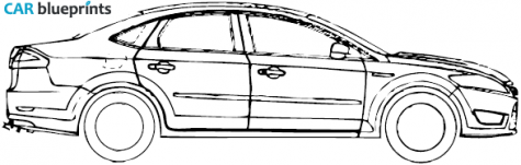 2008 Ford Mondeo SIII Sedan blueprint