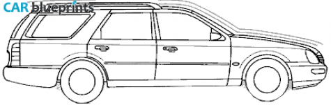 1994 Ford Scorpio Estate Wagon blueprint