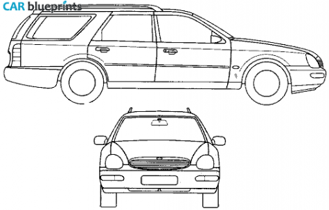 1994 Ford Scorpio Estate Wagon blueprint