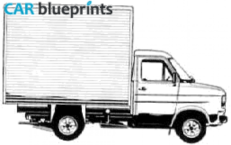 1978 Ford Transit Box Van blueprint