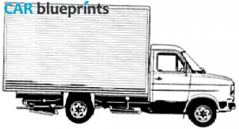 1978 Ford Transit Box LWB Van blueprint