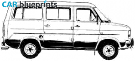 1978 Ford Transit Bus blueprint