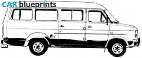 1978 Ford Transit LWB Bus blueprint