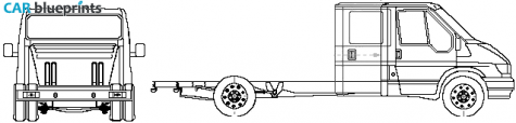 2005 Ford Transit Chassis Truck blueprint